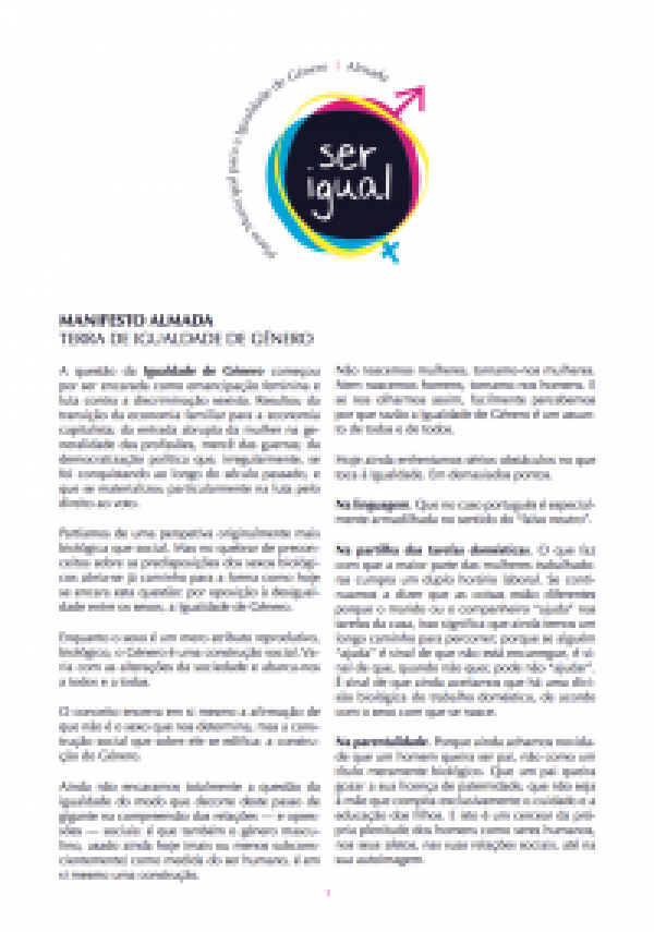 Manifesto Almada Terra de Igualdade de Género