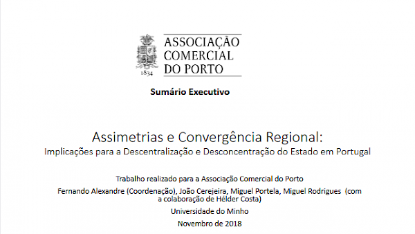 Assimetrias e Convergência Regional:  Implicações para a Descentralização e Desconcentração do Estado em Portugal