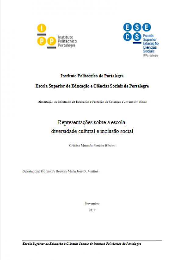 Representações sobre a escola, diversidade cultural e inclusão social