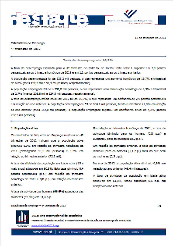 Rendimento e Condições de Vida 2016