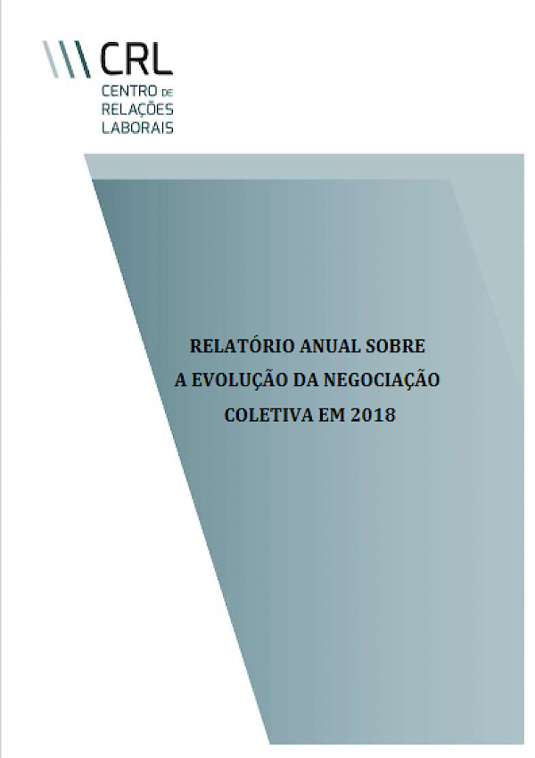 Relatório anual sobre a evolução da negociação colectiva 2018