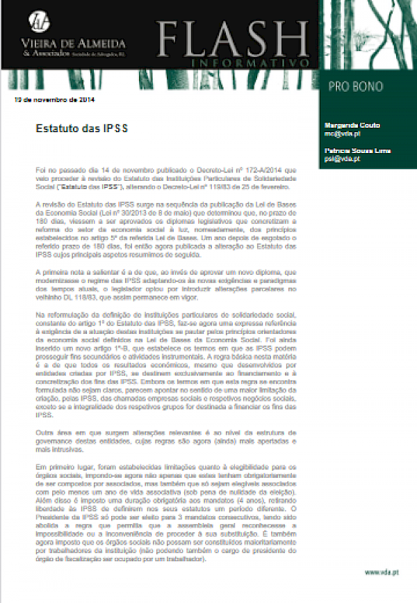 Estatuto das IPSS