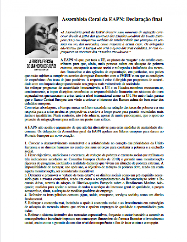 Declaração Final RAPN - 2011